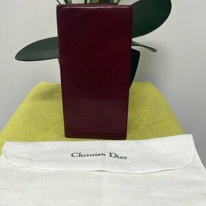 GUC!  Vintage Christian Dior calfskin leather wallet Dust bag included